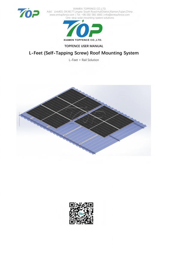 Manual Pengguna Sistem Topfencesolar L-Feet