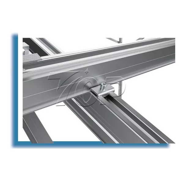 Sistem Rak Pemasangan Tanah Aluminium Panel Suria